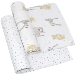 Swaddles|Living Textiles 2 Pack Jersey Swaddle