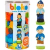 Building Toys|Bloko 100 Pieces Tube with 2 3D Figures