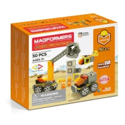 Building Toys|Magformers Amazing Construction Magnetic Set - 50 Pieces