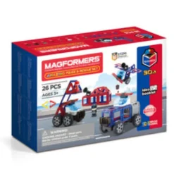 Building Toys|Magformers Amazing Police And Rescue Magnetic Set