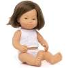 Dolls|Miniland Baby Doll Caucasian Girl with Down Syndrome - 15"