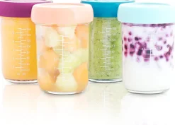 On-The-Go Feeding|Babymoov Babybols Glass Food Storage Containers