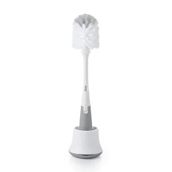 Bottle Feeding|Oxo Tot Bottle Brush with Nipple Cleaner and Stand - Grey
