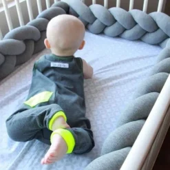 Bedding|Juju & Jake Braided Crib Bumper