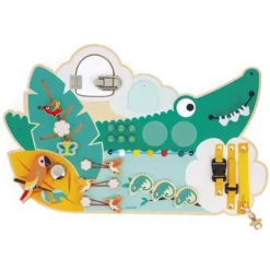 Activity Toys|Janod Busy Board Croc