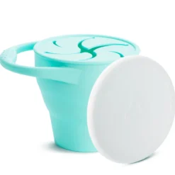 On-The-Go Feeding|Munchkin C’est Silicone! Snack Catcher with Lid