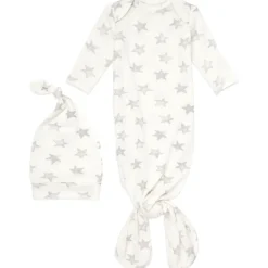 Sleepers|Aden & Anais Comfort Knit Gown + Hat Set