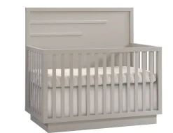 Cribs|Natart Juvenile Como 4-in-1 Convertible Crib with Horizontal Molding