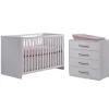 Cribs|Dressers|Tulip Juvenile Contempo Island Convertible Crib + 4-Drawer Dresser Combo