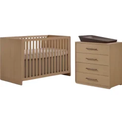 Cribs|Dressers|Tulip Juvenile Contempo Island Convertible Crib + 4-Drawer Dresser Combo