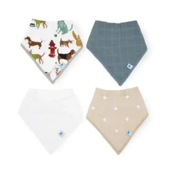 Bibs & Burp Cloths|Little Unicorn Cotton Muslin + Fleece Bandana Bib