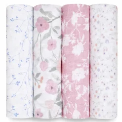 Swaddles|Aden & Anais Cotton Muslin Swaddles - 4 Pack