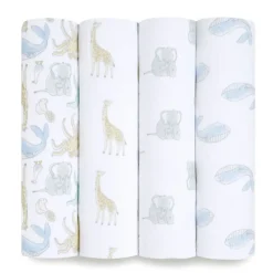 Swaddles|Aden & Anais Cotton Muslin Swaddles - 4 Pack