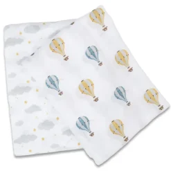 Swaddles|Lulujo Cotton Swaddles - 2 Pack