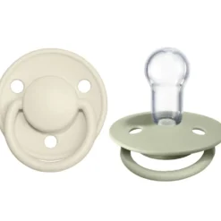 Pacifiers|Pacifier Sets|BIBS De Lux Silicone Natural Pacifier - 2 Pack
