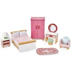 Dolls|TenderLeaf Dovetail Doll House Bedroom Furniture