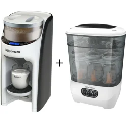Bottle Feeding|Baby Brezza Formula Pro Advanced & Sterilizer Dryer Advanced Bundle