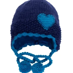 Hats|CaliKids Heart Ski Hat - Navy