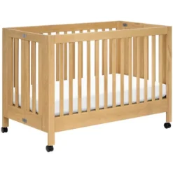 Cribs|Babyletto Maki Portable Folding Crib with Toddler Bed Conversion Kit