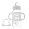 Bottle Feeding|Dr Brown's Milestones Wide-Neck Sippy Bottle with 100% Silicone Handles