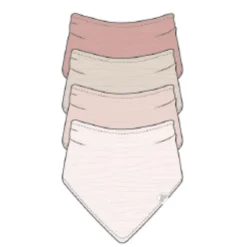 Bibs & Burp Cloths|Just Born Muslin Bandana Bibs - 4 Pack