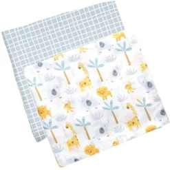 Swaddles|Stephen Joseph Muslin Blanket - Set of 2