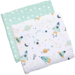 Swaddles|Stephen Joseph Muslin Blanket - Set of 2