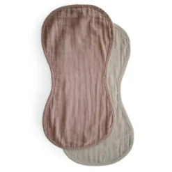 Bibs & Burp Cloths|Mushie Muslin Burp Cloth Set - 2 Pack