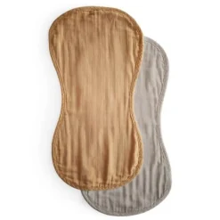 Bibs & Burp Cloths|Mushie Muslin Burp Cloth Set - 2 Pack