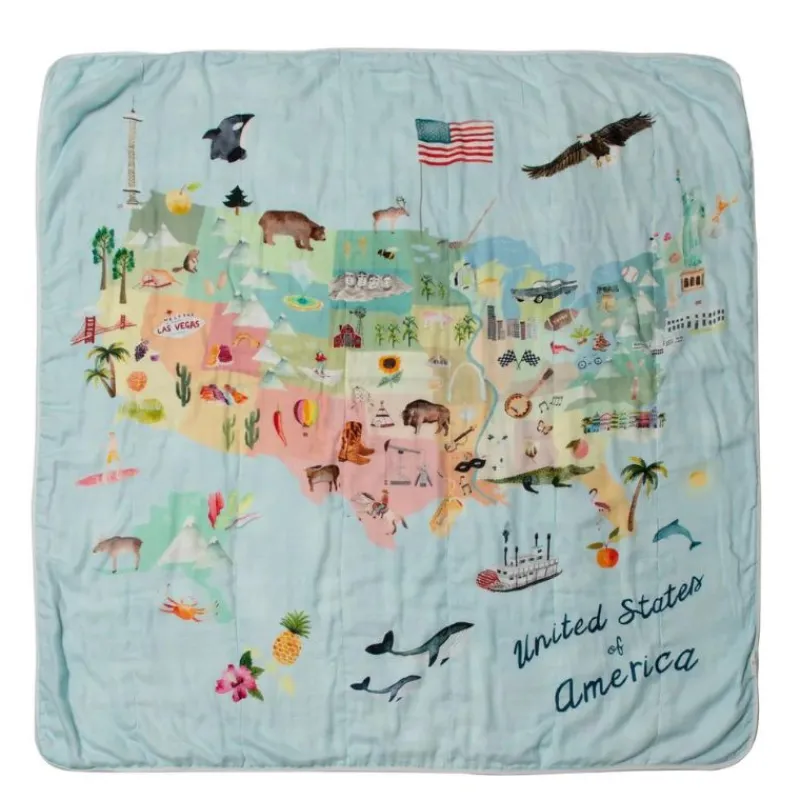 Bedding|LouLou Lollipop Muslin Quilt Blanket