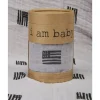Swaddles|I Am Baby Muslin Swaddle - American Black/Grey
