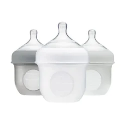 Bottle Feeding|Boon NURSH Silicone Bottle 3 Pack - 4oz