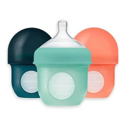 Bottle Feeding|Boon NURSH Silicone Bottle 3 Pack - 4oz
