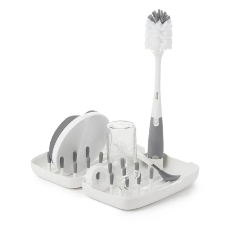 Bottle Feeding|Oxo Tot On-the-Go Drying Rack with Bottle Brush