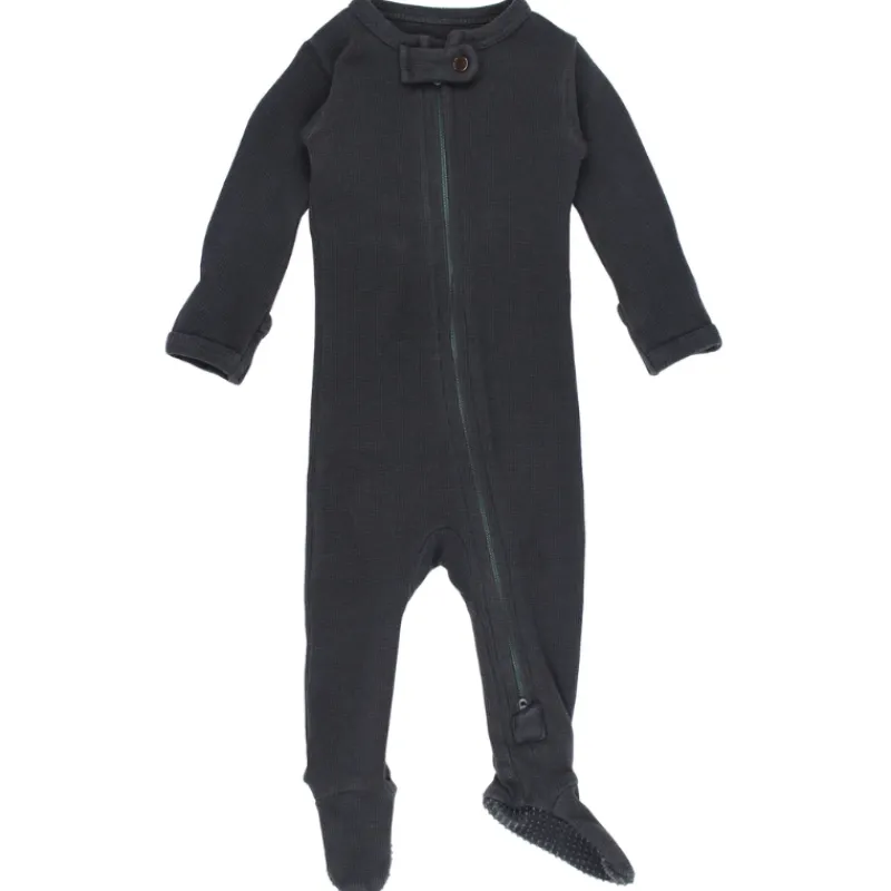 Pajamas|L'ovedbaby Organic Thermal 2-Way Zipper Footie