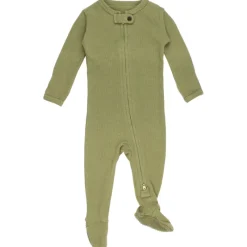 Pajamas|L'ovedbaby Organic Thermal 2-Way Zipper Footie