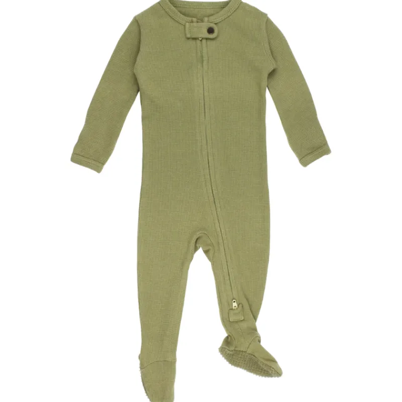 Pajamas|L'ovedbaby Organic Thermal 2-Way Zipper Footie