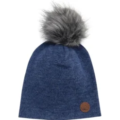 Hats|CaliKids Pom Pom Knit Slouchy Beanie