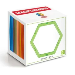 Building Toys|Magformers Rainbow Magnetic Shapes - 12 Pieces