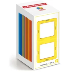 Building Toys|Magformers Rainbow Magnetic Shapes - 12 Pieces