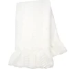 Bedding|Lambs & Ivy Signature White Ruffled Lux Minky/Jersey Chevron Baby Blanket