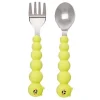 Tableware|Melii Baby Silicone Caterpillar Spoon and Fork Set