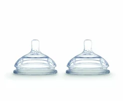 Bottle Feeding|Comotomo Silicone Nipples Med Flow 3-6m