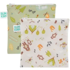 On-The-Go Feeding|Bumkins Snack Bag Large - 2 Pack