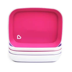 Tableware|Munchkin Splash Plates - Pink/Purple - 4pk