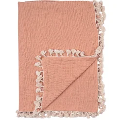 Bedding|Crane Tassel Muslin Blanket