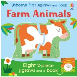 Books|Harper Collins Canada Usborne First Jigsaws and Book: Farm Animals