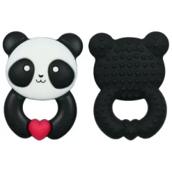Silicone Teethers|Glitter and Spice Whistle & Flute Kawaii Panda Teether