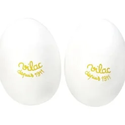 Musical Toys|Vilac Wooden Egg Maracas - White
