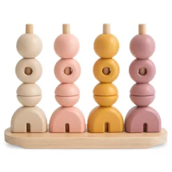 Sensory Toys|Mushie Wooden Multi Shape Stacker